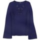 thumbnail image 1 of Ralph Lauren Suéter valayna para mujer, azul, pequeño, 1 of 2