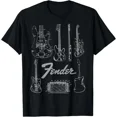 thumbnail image 1 of Fender Guitars _ Amp Logo Tee Gift Unisex T-Shirt, up to Size 5XL, 1 of 4