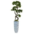 thumbnail image 1 of Vintage Home Artificial Faux Real Touch 67" Tall Bonsai Tree And Resin Planter, 1 of 1