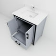 thumbnail image 3 of 30 In. W X 22 D Dark Grey Bath Cabinet, White Quartz Top & Faucet - Modern And Fashionable 30" 22" Vanity, Elegant Appearance, 3 of 7
