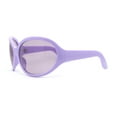 thumbnail image 3 of Oversized Dragonfly Large Round Butterfly Plastic Minimal Sunglasses All Purple, 3 of 4
