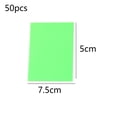 thumbnail image 3 of 200 hojas de notas adhesivas transparentes, anotaciones claras de 75 * 50 mm, bloc de notas translúcido a prueba de agua, verde hierba, 3 of 5