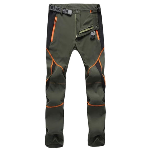 Hiking Pants Men Lightweight Water Resistant Stretch Joggers Trousers with Zipper Pockets for Fishing Travel Camping Workout Sweat Pants