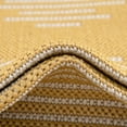 thumbnail image 6 of Unique Loom Outdoor Modern Collection Area Rug - Tambor (3' 3" x 12' Runner Yellow/Ivory), 6 of 6