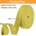 thumbnail image 2 of Uxcell Cotton Webbing 1.3 Inch 15.3 Yard Polyester Cotton Weave Webbing Strap Twill Tape Ribbon for Arts and Crafts Webbing Tote Bag Handles Cloth Belt Making Outdoor Supplies, Yellow, 2 of 6