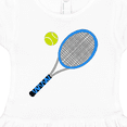 thumbnail image 3 of Inktastic Blue Tennis Racket and Ball Girls Toddler Dress, 3 of 4