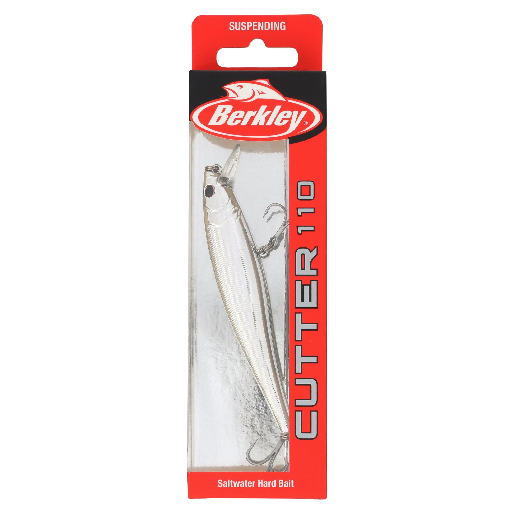Berkley Cutter Saltwater, 4.3 in, Jerkbaits, Chrome (1 Count)