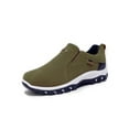 thumbnail image 1 of Oucaili Mocasines para hombre zapatillas sin cordones mocasines para caminar, conducir ligeros, cómodos para caminar zapatos sin cordones, 1 of 2