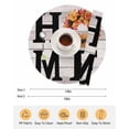thumbnail image 6 of 15 Inch Round Placemats Set of 6, Thanksgiving Non Slip Heat Insulation PP Table Mats, Fall Pumpkin Vintage Grey Wood Grain Washable Place Mats for Kitchen Dining Party Table Decor, 6 of 7