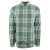 Plaid Slim-Fit Long Sleeve Shirt-AG-XXL