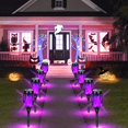 thumbnail image 3 of Paquete de 10 linternas solares AOUNQ para Halloween, color morado, 3 of 9