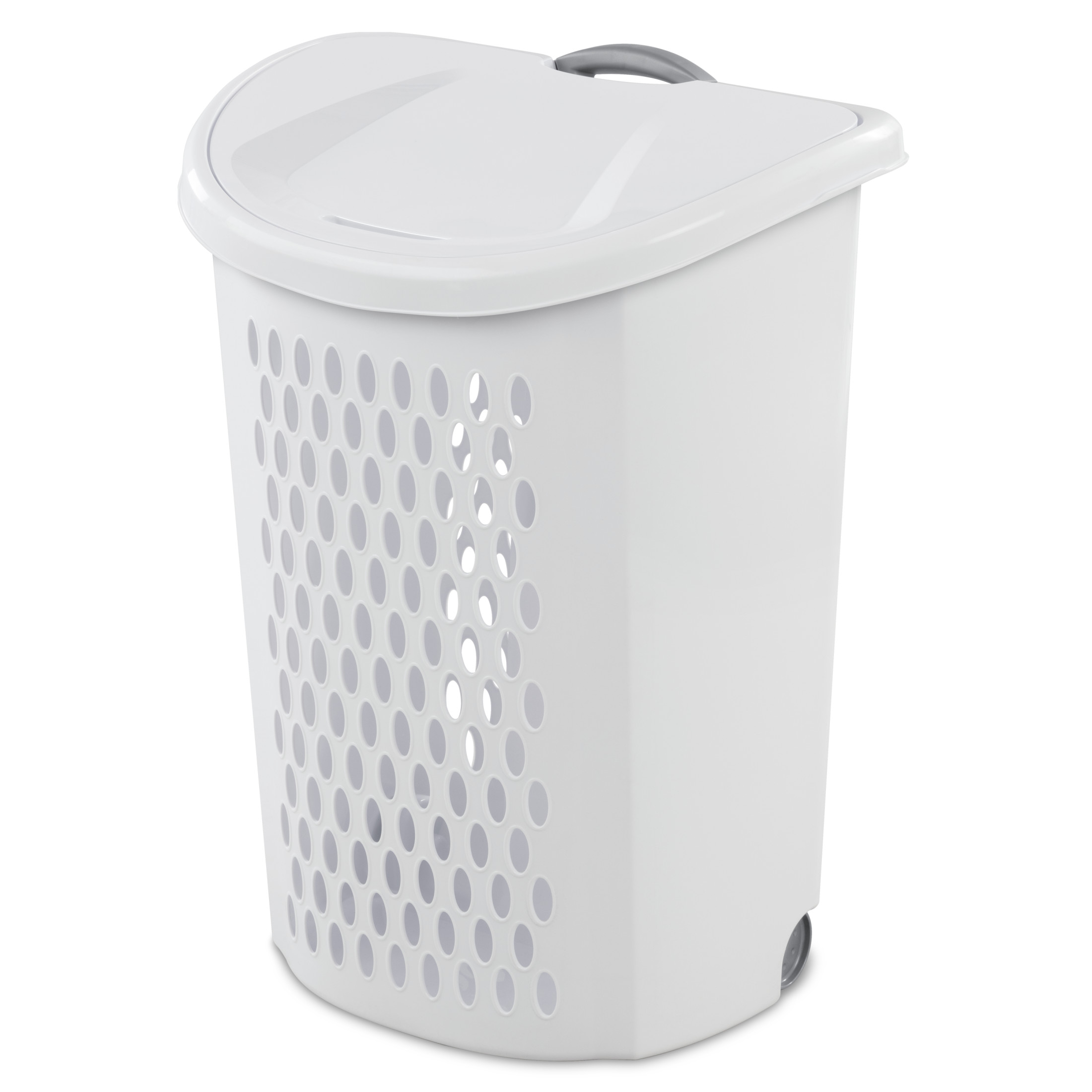 Sterilite Ultra Wheeled Hamper, White Laundry Hamper photo 1