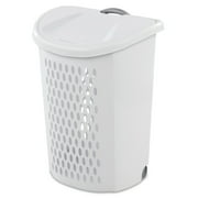 Sterilite Ultra Wheeled Hamper Plastic Adult, White