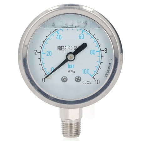 

VacuumPressureMeter MultiPurpose CorrosionResistant PressureGauge For Petroleum 0-10Mpa