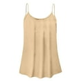 thumbnail image 4 of Timegard Tank Tops for Women Plus Size Scoop Neck Spaghetti Strap Ruched Camis Casual Sleeveless Top, 4 of 4