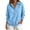 24# Blue, variant on Collared Sweatshirt Womens Fleece Half Button Pullover Long Sleeve Casual Top with Button Drop Shoulders Ribbed Cuffs Banded Hem for Everyday Casual Wear