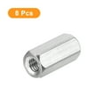 thumbnail image 3 of Unique Bargains M6 x 1-Pas 25mm Longueur Écrous d'Accouplement, 8 Pack 304 Acier Inoxydable Hexagonal Écrous d'Accouplement, 3 of 5