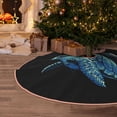 thumbnail image 5 of Rateoe Ocean Turtle Pattern Christmas Tree Skirt with Ties , Christmas Tree Decorations, Farmhouse Christmas Decor Xmas Holiday Decorations-48", 5 of 6