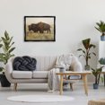 thumbnail image 2 of Stupell Industries Bird on Bison Rural Scene Animals & Insects Painting Black Floater Framed Art Print Wall Art, 2 of 6