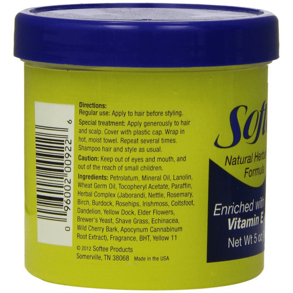 Softee Hair Food with Vitamin E 5 oz (Pack of 6)