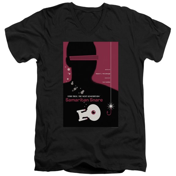 Star Trek - Tng Season 2 Episode 17 - Slim Fit V Neck Shirt - Small