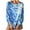 Blue, variant on EQWLJWE Women Plus Size Long Sleeve Tie-dye Print Sweatshirt V-neck Pullover Tops Shirt