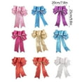 thumbnail image 3 of BJUTIR Christmas Decorations Christmas Pendant Multicolor Shiny Glitter Pink Christmas Bow Ribbon Christmas Tree Decoration Pendant Christmas Bow, 3 of 9