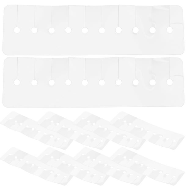10 protectores térmicos con múltiples agujeros para extensiones de cabello.