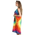 thumbnail image 2 of Just Love Short Sleeve Nightgown Sleep Dress for Women (Multi - Tie Dye Bright Swirl, Medium), 2 of 3