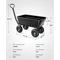 thumbnail image 6 of Poly Dump Cart - Heavy Duty 1200lbs Garden Cart with Quick-Release Dumping & No-Flat 13" Tires, Utility Wagon for Yard Work, Landscaping, Gardening, 6 of 8