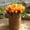 Orange, variant on Artificial Flowers Bouquet 5 Stems Mini Tulips Fake Silk for Wedding Party Home Decor