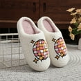 thumbnail image 5 of Vamuko House Slippers for Woman 2025 Warm Fluffy Slippers Cute Non-Slip Winter Slip on Shoes Cushioned Christmas Slippers Ginger 4.5, 5 of 7