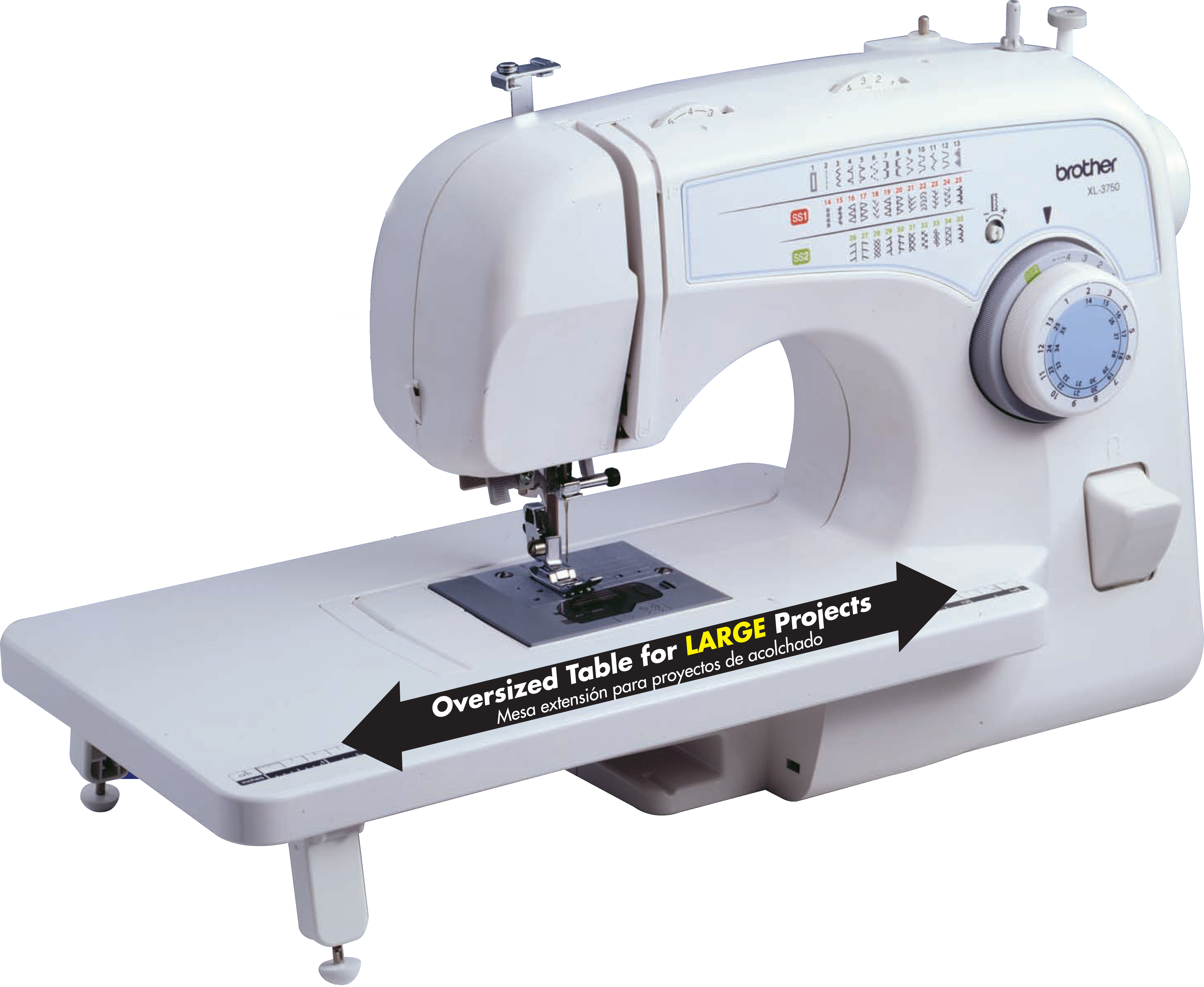 Brother Free Arm Sewing Machine XL-3750, 1.0 CT - image 4 of 6