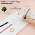 thumbnail image 2 of shiyou-Gel Pens with Ruler Scales Barrel, 5 Pcs 0.5mm Retractable Fine Point Pens for Precise Writing and Drawing, Quick-Dry Ink, Ideal for Office and School Supplies, Free Sticky Notes, 2 of 4