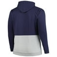 thumbnail image 3 of Men's Navy/White New York Yankees Big & Tall Fleece Half-Zip Hoodie, 3 of 3