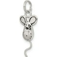 thumbnail image 5 of Sterling Silver Mouse Charm (25 X 11) Made In Thailand qc4893, 5 of 5