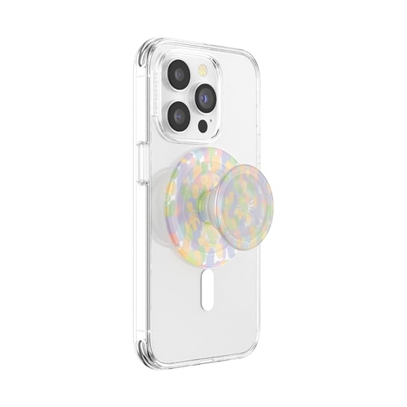 Agarre para teléfono PopSockets redondo compatible con MagSafe Rainbow