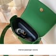 thumbnail image 4 of Jumpingount Bolso de hombro de PU para mujer, estuche de viaje, bandolera de Color sólido, organizadores cuadrados, bolsos de mensajero de moda para mujer Bolsas de mensajero y de hombro Marrón Jumpingount AP012389-03B, 4 of 6