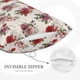 thumbnail image 5 of Fotbe Rose Flowers Pillow Cases - Envelope Closure - Luxury, Extra Soft, Cooling Pillow Covers - Wrinkle, Fade, Stain Resistant-14"x20", 5 of 8