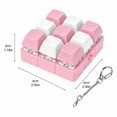 thumbnail image 2 of StlyGar Creamy Keyboard Fidget Toy, Fidget Clicker Keyboard Fidget Keychain, Button Fidget Gifts for Adults to Relieve Stress and Pass Time (9-in-1 G), 2 of 8