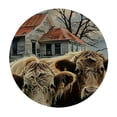 thumbnail image 4 of Orinice Cows House Round Table Cover Stain Resistant Washable Indoor Outdoor Tablecloth Kitchen Dining Wedding Parties 100% Polyester Fiber 46-50, 4 of 8