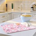 thumbnail image 6 of Yayeee Dish Drying Mat for Kitchen Counter 16"x18" Microfiber Absorbent Pad, Pink Halloween, 6 of 7