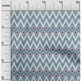 thumbnail image 1 of oneOone Cotton Silk Fabric Chevron Ikat Print Fabric By Yard 42 Inch Wide, 1 of 4