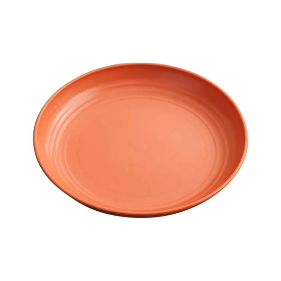 EARKITY Wheat Straw Plates, Unbreakable Deep Dinner Plates, Dishwasher Safe Kitchen Plates, Microwave Safe Plate, BPA-Free Cereal Plates, Plastic Round Plates Reusable for Kids Toddlers Adults