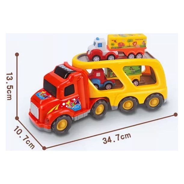 Pack De 4 Coches De Juguete Con Luces Y Sonidos – Accionados Por Fricción, Para Bebés Y Niños