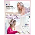 thumbnail image 2 of Children's headphones with a microphone, suitable for school use, with limited volume control., 2 of 7
