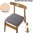 thumbnail image 4 of Nvzi Cojines de espuma viscoelástica para silla con lazos para sillas de comedor, almohadillas antideslizantes para silla de comedor de cocina y cojín de asiento, paquete de 4, 4 of 4