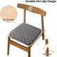 thumbnail image 4 of Nvzi Cojines de espuma viscoelástica para silla con lazos para sillas de comedor, almohadillas antideslizantes para silla de comedor de cocina y cojín de asiento, paquete de 4, 4 of 4