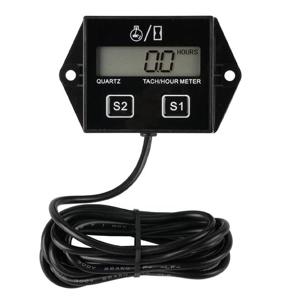 Digital Engine RPM Tachometer Hour Meter Gauge. For 2 Engines. 4 and Stroke X7B8
