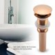 thumbnail image 2 of Tapón de desagüe de latón Spptty para fregadero de baño sin rebosadero oro rosa G1 1/4, 2 of 7